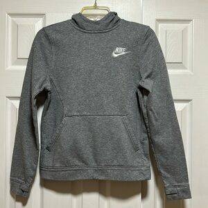 Nike Kids Grey Hoodie Unisex - Size Large